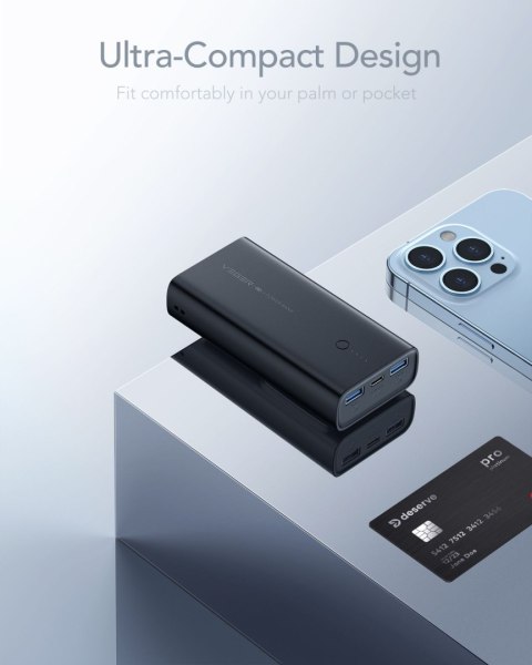 VEGER powerbank 10000 mAh PD QC3.0 20W ACE100 (W1146) czarny. VEGER powerbank 10000 mAh PD QC3.0 20W ACE100 (W1146) czarny.