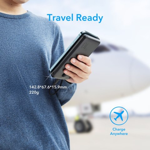 VEGER powerbank 10000 mAh PD QC3.0 2A 20W L10S (W1105PD) czarny VEGER powerbank 10000 mAh PD QC3.0 2A 20W L10S (W1105PD) czarny
