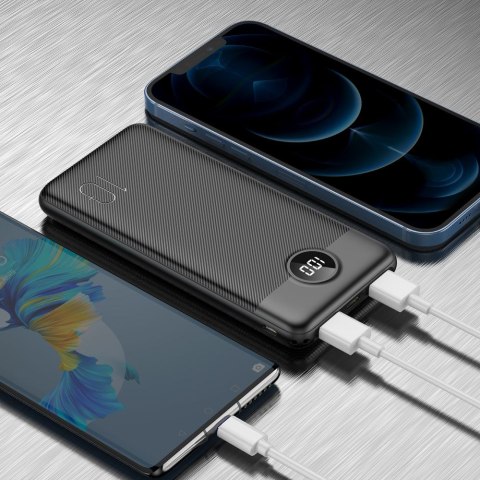 VEGER powerbank 10000 mAh PD QC3.0 2A 20W L10S (W1105PD) czarny VEGER powerbank 10000 mAh PD QC3.0 2A 20W L10S (W1105PD) czarny