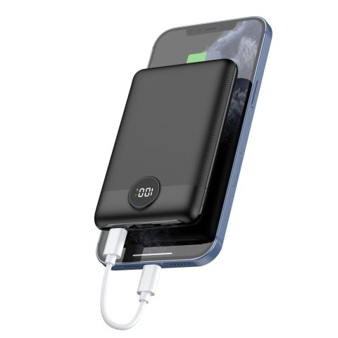 VEGER powerbank 10000 mAh PD QC3.0 2A 22,5W S11 (W1140) czarny VEGER powerbank 10000 mAh PD QC3.0 2A 22,5W S11 (W1140) czarny
