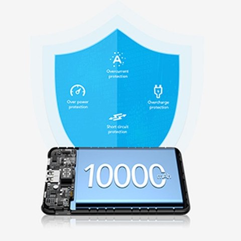 VEGER powerbank 10000 mAh PD QC3.0 2A 22,5W S11 (W1140) czarny VEGER powerbank 10000 mAh PD QC3.0 2A 22,5W S11 (W1140) czarny