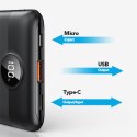 VEGER powerbank 10000 mAh PD QC3.0 2A 22,5W S11 (W1140) czarny VEGER powerbank 10000 mAh PD QC3.0 2A 22,5W S11 (W1140) czarny