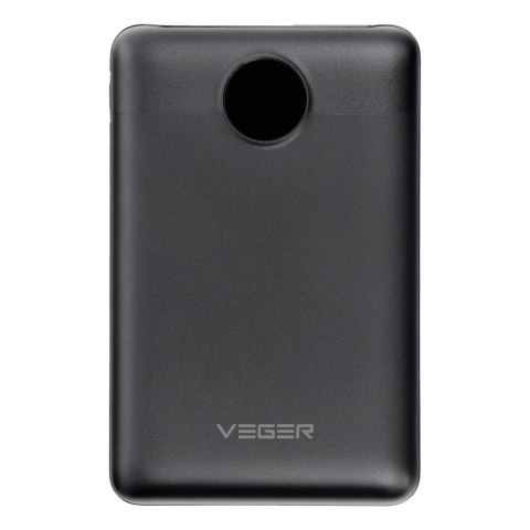 VEGER powerbank 10000 mAh PD QC3.0 2A 22,5W S11 (W1140) czarny VEGER powerbank 10000 mAh PD QC3.0 2A 22,5W S11 (W1140) czarny