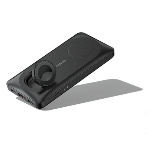 VEGER powerbank 10000 mAh z ładowaniem indukcyjnym kompatybilny z MagSafe PD QC3.0 3A 22,5W MagMulti (W1156) czarny VEGER powerbank 10000 mAh z ładowaniem indukcyjnym kompatybilny z MagSafe PD QC3.0 3A 22,5W MagMulti (W1156) czarny