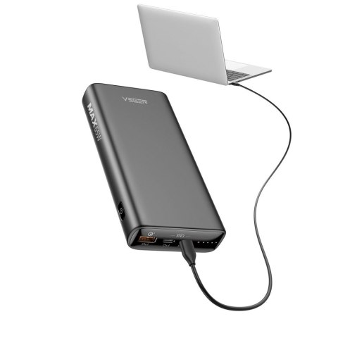 VEGER powerbank 20000 mAh PD QC3.0 5A 100W T100 (W2032C-100) czarny VEGER powerbank 20000 mAh PD QC3.0 5A 100W T100 (W2032C-100) czarny