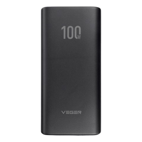 VEGER powerbank 20000 mAh PD QC3.0 5A 100W T100 (W2032C-100) czarny VEGER powerbank 20000 mAh PD QC3.0 5A 100W T100 (W2032C-100) czarny