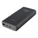 VEGER powerbank 20000 mAh PD QC3.0 5A 100W T100 (W2032C-100) czarny VEGER powerbank 20000 mAh PD QC3.0 5A 100W T100 (W2032C-100) czarny