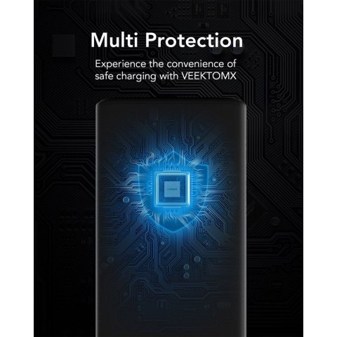 VEGER powerbank 20000 mAh PD QC3.0 5A 100W T100 (W2032C-100) czarny VEGER powerbank 20000 mAh PD QC3.0 5A 100W T100 (W2032C-100) czarny