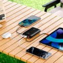 VEGER powerbank 20000 mAh z wbudowanymi kablami Typ C / Lightning PD QC3.0 35W K2 (W2068) czarny VEGER powerbank 20000 mAh z wbudowanymi kablami Typ C / Lightning PD QC3.0 35W K2 (W2068) czarny