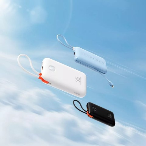 VEGER powerbank 20000 mAh z wbudowanymi kablami Typ C / Lightning PD QC3.0 35W K2 (W2068) czarny VEGER powerbank 20000 mAh z wbudowanymi kablami Typ C / Lightning PD QC3.0 35W K2 (W2068) czarny