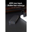 VEGER powerbank 25000 mAh z wbudowanymi kablami Typ C / Lightning PD 130W TCE130 (W2503) czarny VEGER powerbank 25000 mAh z wbudowanymi kablami Typ C / Lightning PD 130W TCE130 (W2503) czarny