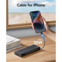 VEGER powerbank 25000 mAh z wbudowanymi kablami Typ C / Lightning PD 130W TCE130 (W2503) czarny VEGER powerbank 25000 mAh z wbudowanymi kablami Typ C / Lightning PD 130W TCE130 (W2503) czarny