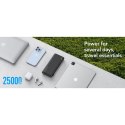 VEGER powerbank 25000 mAh z wbudowanymi kablami Typ C / Lightning PD 130W TCE130 (W2503) czarny VEGER powerbank 25000 mAh z wbudowanymi kablami Typ C / Lightning PD 130W TCE130 (W2503) czarny