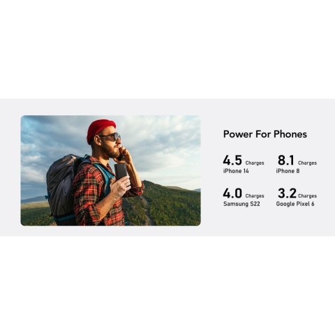 VEGER powerbank 25000 mAh z wbudowanymi kablami Typ C / Lightning PD 130W TCE130 (W2503) czarny VEGER powerbank 25000 mAh z wbudowanymi kablami Typ C / Lightning PD 130W TCE130 (W2503) czarny