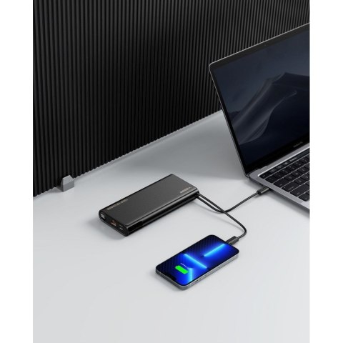 VEGER powerbank 25000 mAh z wbudowanymi kablami Typ C / Lightning PD 130W TCE130 (W2503) czarny VEGER powerbank 25000 mAh z wbudowanymi kablami Typ C / Lightning PD 130W TCE130 (W2503) czarny