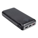 VEGER powerbank 30000 mAh PD QC3.0 3A 20W L30 (W3008PD) czarny VEGER powerbank 30000 mAh PD QC3.0 3A 20W L30 (W3008PD) czarny