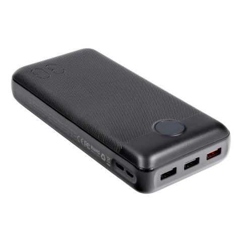 VEGER powerbank 30000 mAh PD QC3.0 3A 20W L30 (W3008PD) czarny VEGER powerbank 30000 mAh PD QC3.0 3A 20W L30 (W3008PD) czarny