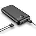 VEGER powerbank 30000 mAh PD QC3.0 3A 20W L30 (W3008PD) czarny VEGER powerbank 30000 mAh PD QC3.0 3A 20W L30 (W3008PD) czarny