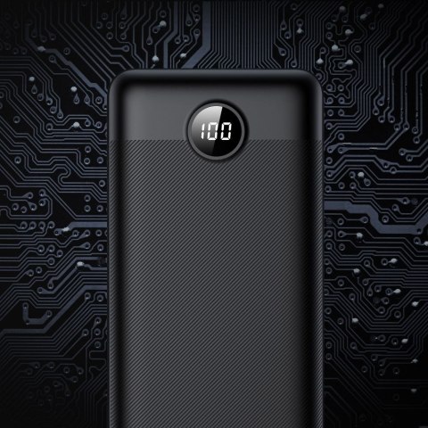 VEGER powerbank 30000 mAh PD QC3.0 3A 20W L30 (W3008PD) czarny VEGER powerbank 30000 mAh PD QC3.0 3A 20W L30 (W3008PD) czarny