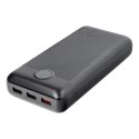 VEGER powerbank 30000 mAh PD QC3.0 3A 20W L30 (W3008PD) czarny VEGER powerbank 30000 mAh PD QC3.0 3A 20W L30 (W3008PD) czarny
