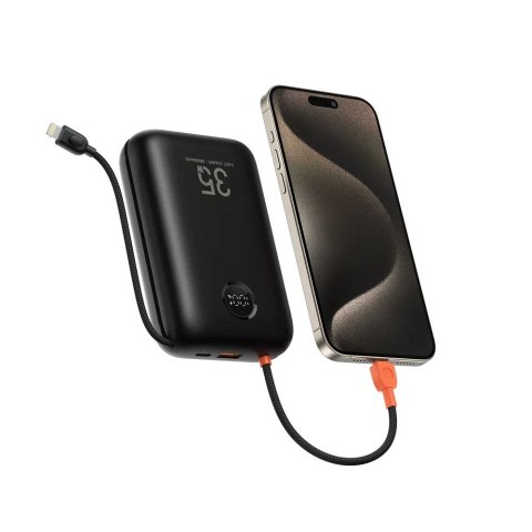 VEGER powerbank 30000 mAh z wbudowanymi kablami Typ C / Lightning PD QC3.0 35W K3 (W3018) czarny VEGER powerbank 30000 mAh z wbudowanymi kablami Typ C / Lightning PD QC3.0 35W K3 (W3018) czarny