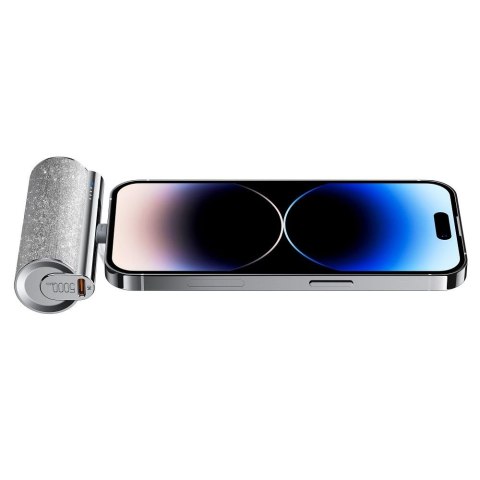 VEGER powerbank 5000 mAh z wbudowanym złączem Lightning PD QC3.0 2,4A 12W PlugOn (W0573P) srebrny VEGER powerbank 5000 mAh z wbudowanym złączem Lightning PD QC3.0 2,4A 12W PlugOn (W0573P) srebrny