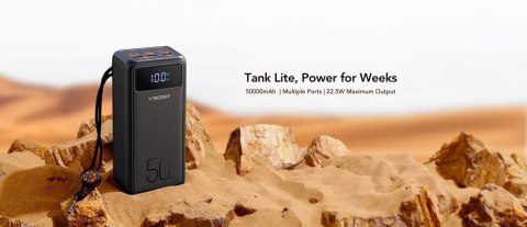 VEGER powerbank 50000 mAh PD QC3.0 5A 22,5W Tank Lite (W5001) czarny VEGER powerbank 50000 mAh PD QC3.0 5A 22,5W Tank Lite (W5001) czarny