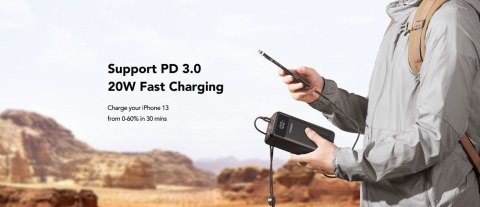 VEGER powerbank 50000 mAh PD QC3.0 5A 22,5W Tank Lite (W5001) czarny VEGER powerbank 50000 mAh PD QC3.0 5A 22,5W Tank Lite (W5001) czarny