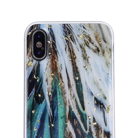 Nakładka Gold Glam do Xiaomi Redmi 14C 4G/ 14C 5G / Redmi A4 / POCO C75 pióra Nakładka Gold Glam do Xiaomi Redmi 14C 4G/ 14C 5G / Redmi A4 / POCO C75 pióra