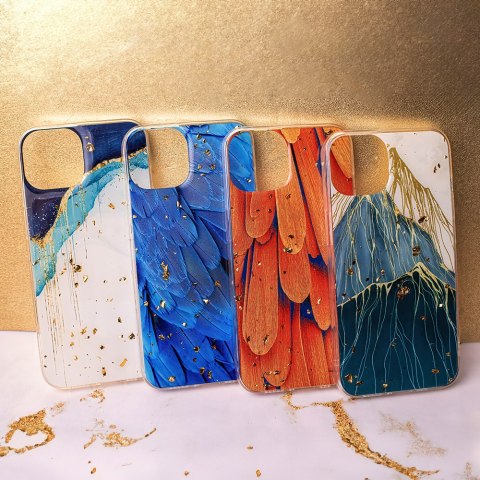 Nakładka Gold Glam do Xiaomi Redmi 14C 4G/ 14C 5G / Redmi A4 / POCO C75 pióra Nakładka Gold Glam do Xiaomi Redmi 14C 4G/ 14C 5G / Redmi A4 / POCO C75 pióra