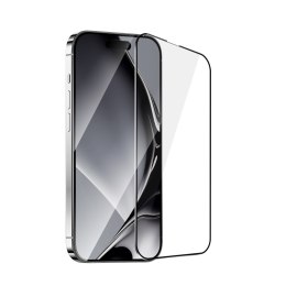 Szkło hartowane z metalową ramką do Xiaomi Redmi 14C czarna ramka