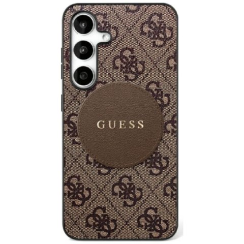 Guess nakładka HC MagSafe PU 4G Circle Classic Logo do Samsung Galaxy S25 Plus brązowa Guess nakładka HC MagSafe PU 4G Circle Classic Logo do Samsung Galaxy S25 Plus brązowa