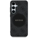 Guess nakładka HC MagSafe PU 4G Circle Classic Logo do Samsung Galaxy S25 Plus czarna Guess nakładka HC MagSafe PU 4G Circle Classic Logo do Samsung Galaxy S25 Plus czarna