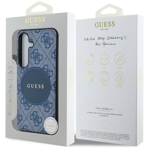 Guess nakładka HC MagSafe PU 4G Circle Classic Logo do Samsung Galaxy S25 Plus niebieska Guess nakładka HC MagSafe PU 4G Circle Classic Logo do Samsung Galaxy S25 Plus niebieska
