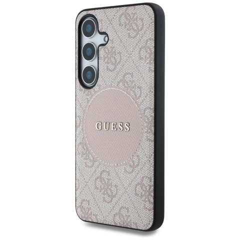 Guess nakładka HC MagSafe PU 4G Circle Classic Logo do Samsung Galaxy S25 Plus różowa Guess nakładka HC MagSafe PU 4G Circle Classic Logo do Samsung Galaxy S25 Plus różowa