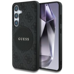 Guess nakładka HC MagSafe PU 4G Circle Classic Logo do Samsung Galaxy S25 czarna