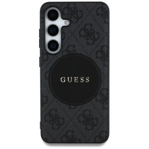 Guess nakładka HC MagSafe PU 4G Circle Classic Logo do Samsung Galaxy S25 czarna Guess nakładka HC MagSafe PU 4G Circle Classic Logo do Samsung Galaxy S25 czarna