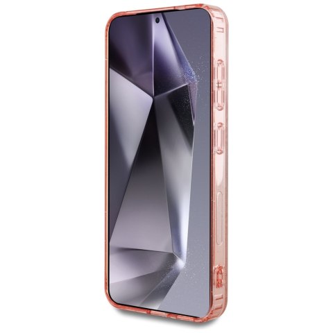 Guess nakładka HC Magnetic IML Metal Glitter 4G Circle Triangle do Samsung Galaxy S25 różowa Guess nakładka HC Magnetic IML Metal Glitter 4G Circle Triangle do Samsung Galaxy S25 różowa
