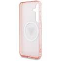 Guess nakładka HC Magnetic IML Metal Glitter 4G Circle Triangle do Samsung Galaxy S25 różowa Guess nakładka HC Magnetic IML Metal Glitter 4G Circle Triangle do Samsung Galaxy S25 różowa