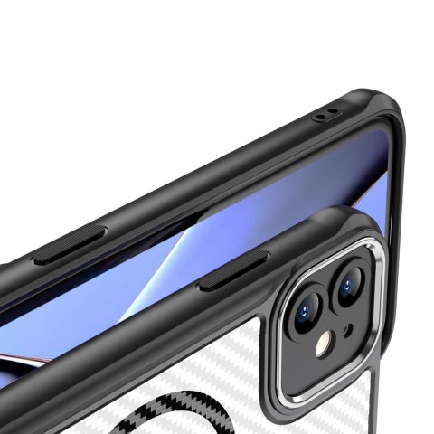Nakładka Defender Carbon Mag do iPhone 12 6,1" czarna Nakładka Defender Carbon Mag do iPhone 12 6,1" czarna