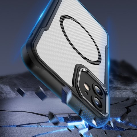 Nakładka Defender Carbon Mag do iPhone 12 6,1" czarna Nakładka Defender Carbon Mag do iPhone 12 6,1" czarna