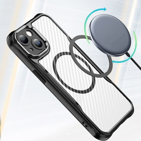 Nakładka Defender Carbon Mag do iPhone 13 6,1" czarna Nakładka Defender Carbon Mag do iPhone 13 6,1" czarna