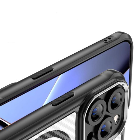 Nakładka Defender Carbon Mag do iPhone 16 Pro Max 6,9" czarna Nakładka Defender Carbon Mag do iPhone 16 Pro Max 6,9" czarna