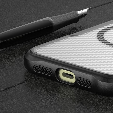 Nakładka Defender Carbon Mag do iPhone 16 Pro Max 6,9" czarna Nakładka Defender Carbon Mag do iPhone 16 Pro Max 6,9" czarna
