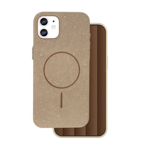 Nakładka Glitter Thin Mag do iPhone 11 brązowa Nakładka Glitter Thin Mag do iPhone 11 brązowa