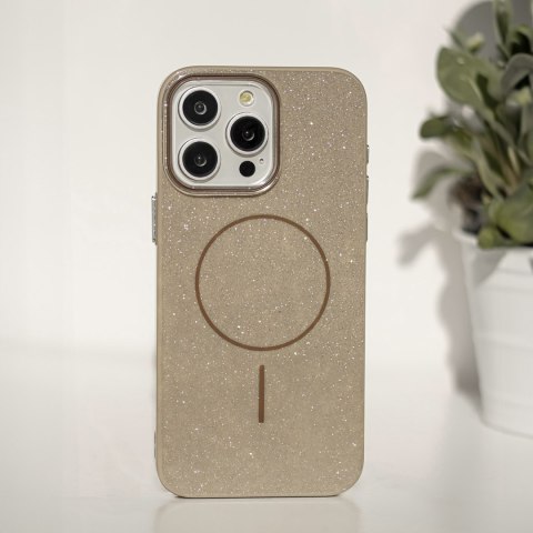 Nakładka Glitter Thin Mag do iPhone 11 brązowa Nakładka Glitter Thin Mag do iPhone 11 brązowa