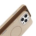 Nakładka Glitter Thin Mag do iPhone 12 / 12 Pro 6,1" brązowa