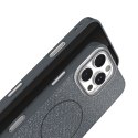 Nakładka Glitter Thin Mag do iPhone 12 / 12 Pro 6,1" czarna