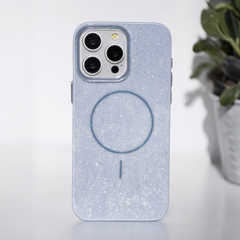 Nakładka Glitter Thin Mag do iPhone 12 / 12 Pro 6,1" niebieska Nakładka Glitter Thin Mag do iPhone 12 / 12 Pro 6,1" niebieska