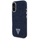 Guess Nakładka HC MagSafe FW Denim Triangle Logo do iPhone 16 Niebieska Guess Nakładka HC MagSafe FW Denim Triangle Logo do iPhone 16 Niebieska